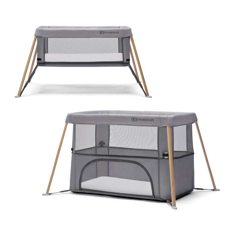 KINDERKRAFT PRENOSIVI KREVETAC MOVI WOOD GREY