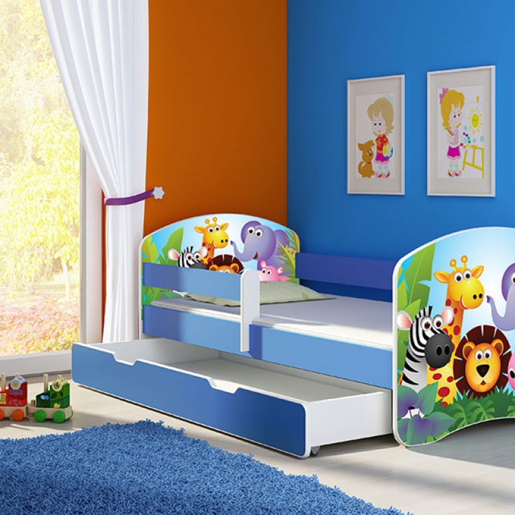 Krevet za decu Blue sa fiokom 160x80 acma 2 - Kolica za bebe