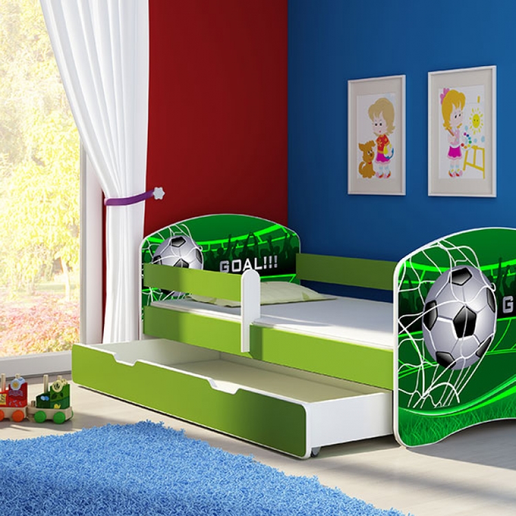 Krevet za decu Green sa fiokom 140x70 acma 2 - Kolica za bebe