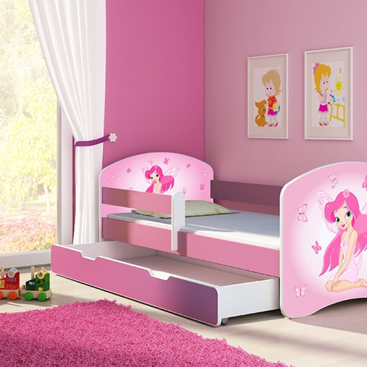 Krevet za decu Pink sa fiokom 140x70 acma 2 - Kolica za bebe