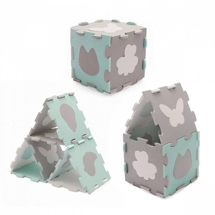 KINDERKRAFT PODLOGA ZA IGRU 3D LUNO SHAPES MINT