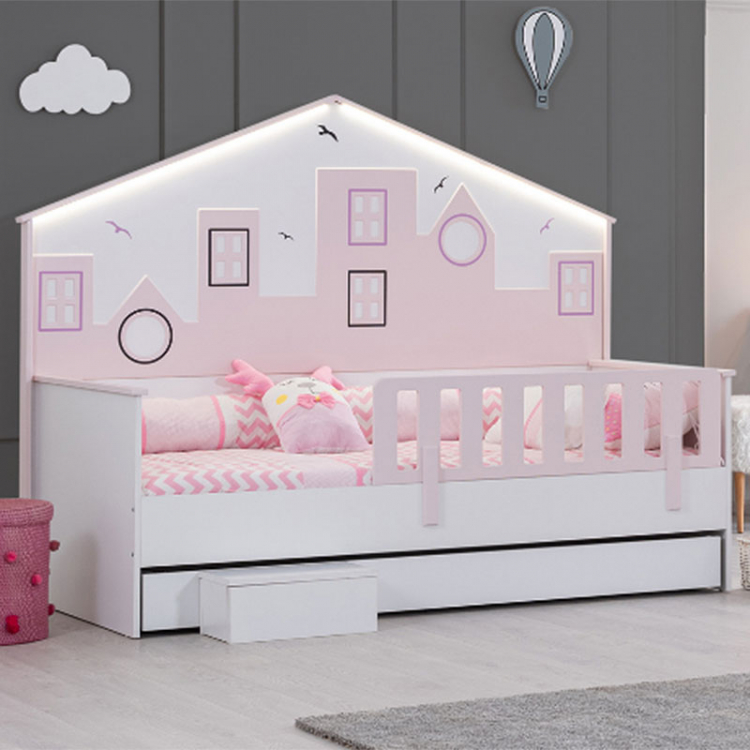 CITY PINK  MONTESORI DECIJI KREVET 190X90