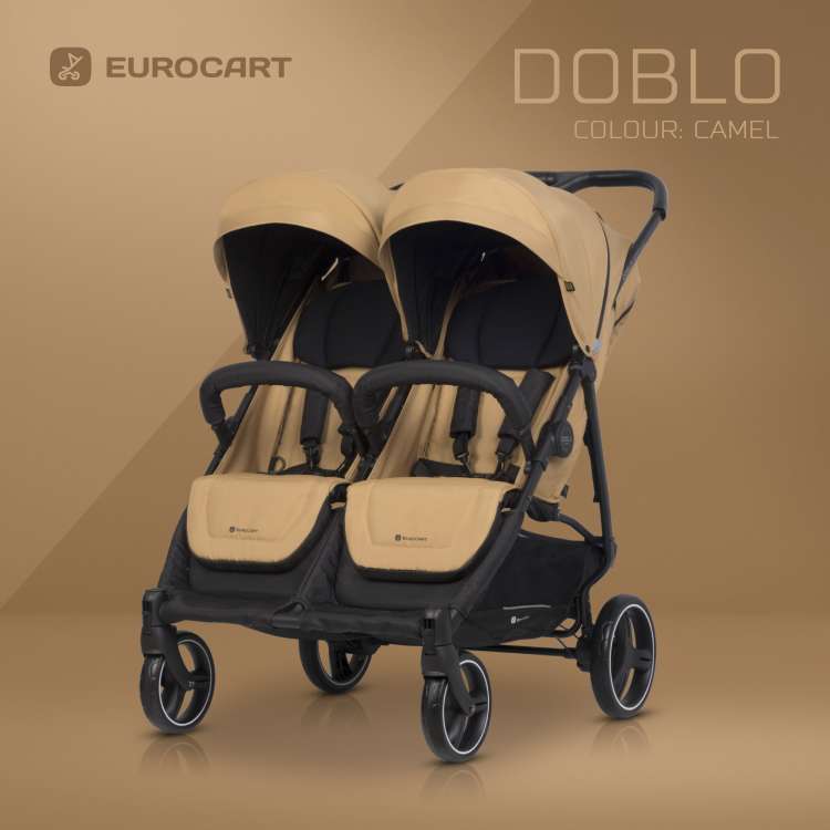 Eurocart kolica za blizance doblo camel