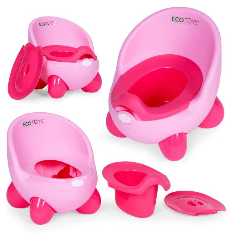 Noša za decu sa uklonivim umetkom i neklizajućim nogicama, roze, ECOTOYS